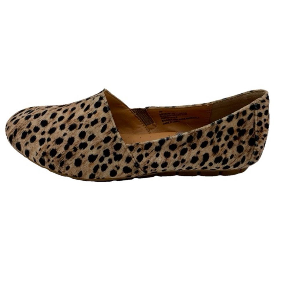 Born Ballet‎ Flats Comfort Shoes Loafers Mocs Leopard Animal Women 7M Sebra